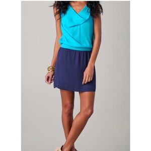 Diane vonFURSTENBERG Lou Blouson Sleeveless breakaway skirt Mini Dress SZ: 8